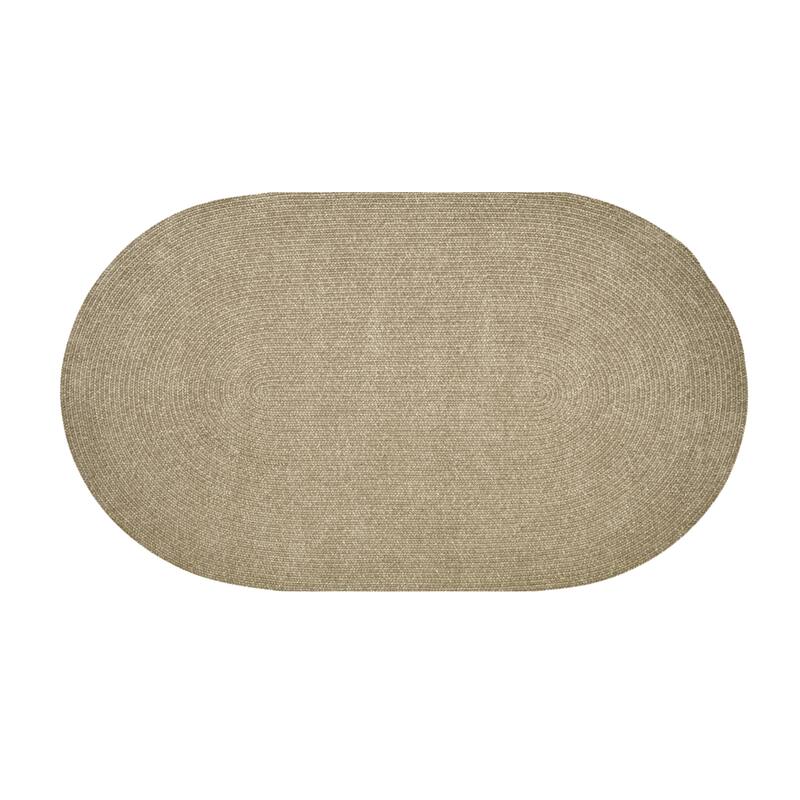Better Trends Chenille Tweed & Solid Braid 100% Polyester Stain Resistant, Double Sided Reversible Indoor Area Rug