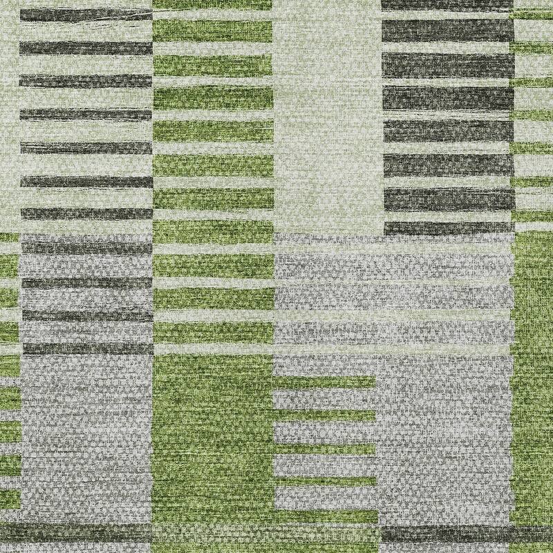 HomeRoots Striped Transitional Rectangle Outdoor Rug