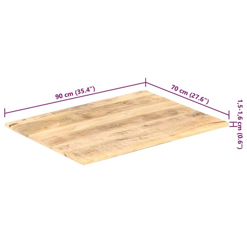 vidaXL Table Top Replacement Board Dining Room Tabletop Solid Wood Acacia