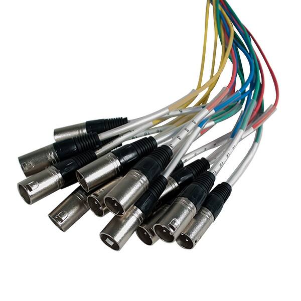 Shop Seismic Audio Rack Mount 16 Channel Xlr Trs Combo Splitter Snake Cable 5 And 15 Xlr Trunks Overstock 14191261