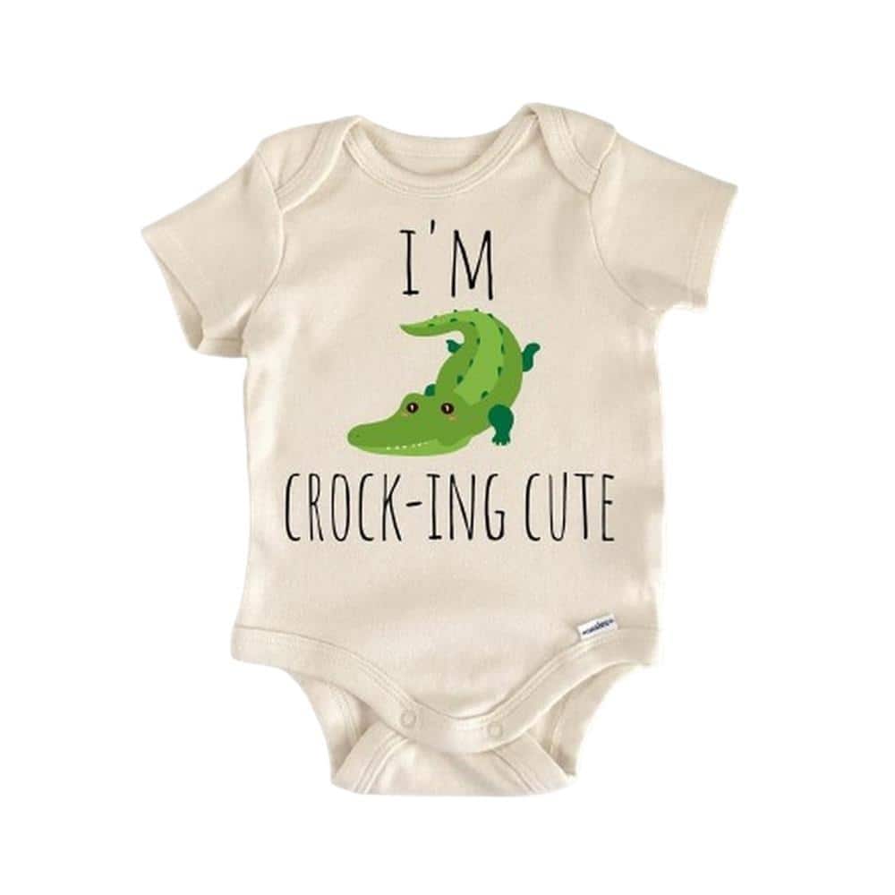 Crocodile Alligator Reptile - Baby Boy Girl Clothes Infant Bodysuit Funny Cute Newborn