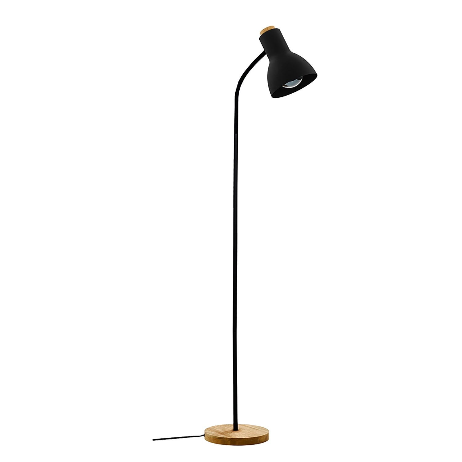 EGLO Verdal 1-Light Floor Lamp - Wood Accents