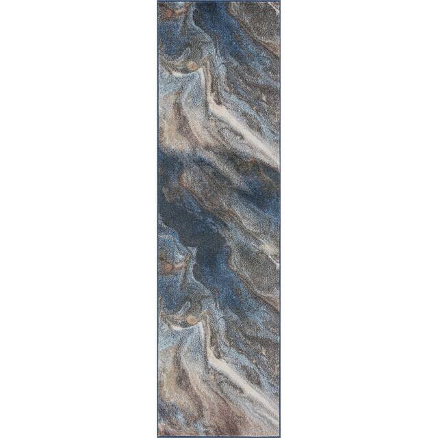 Alise Rugs Rayna Contemporary Abstract Area Rug