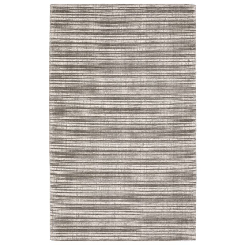 Style Haven Corey Textural Stripe Wool and Viscose Hand-tufted Rug - 10' x 13' - Grey/ Ivory - Rectangle