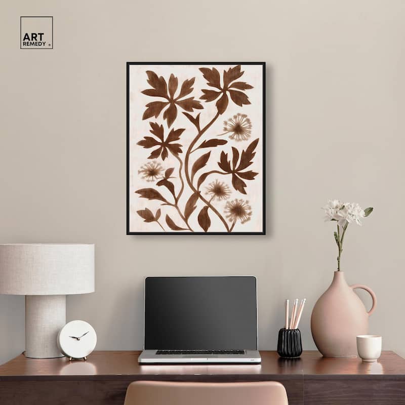 Sepia Sepal I Canvas by Art Remedy