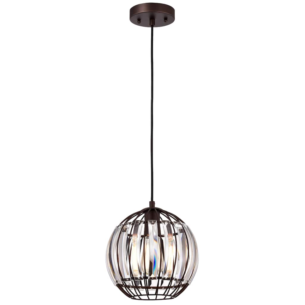 1-light Oil Rubbed Bronze Hanging Pendant