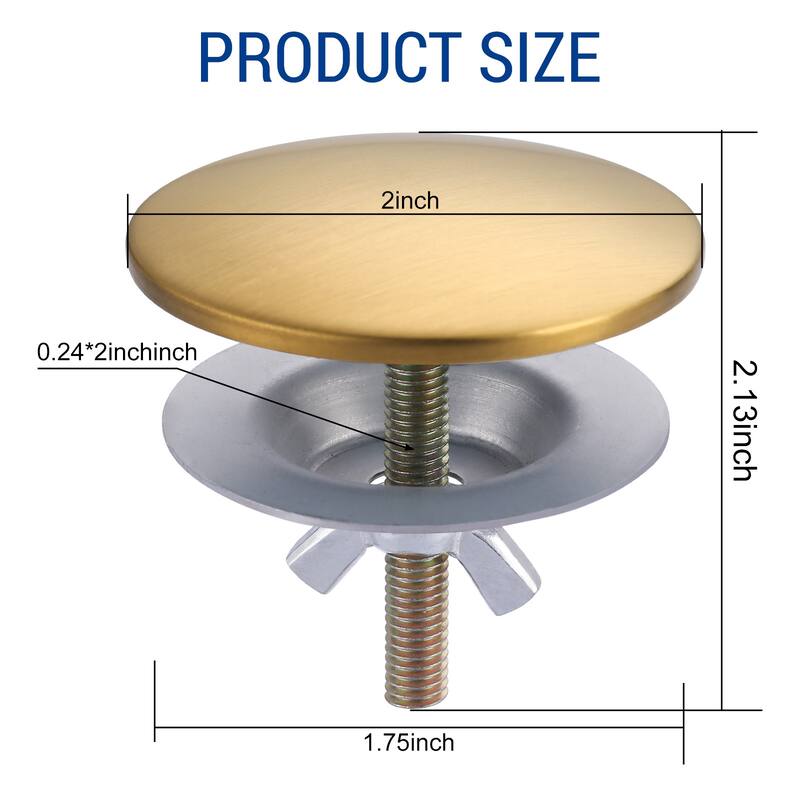 WOWOW Sink Hole Cover Fits 0.31 to 1.89" Holes, Easy Install