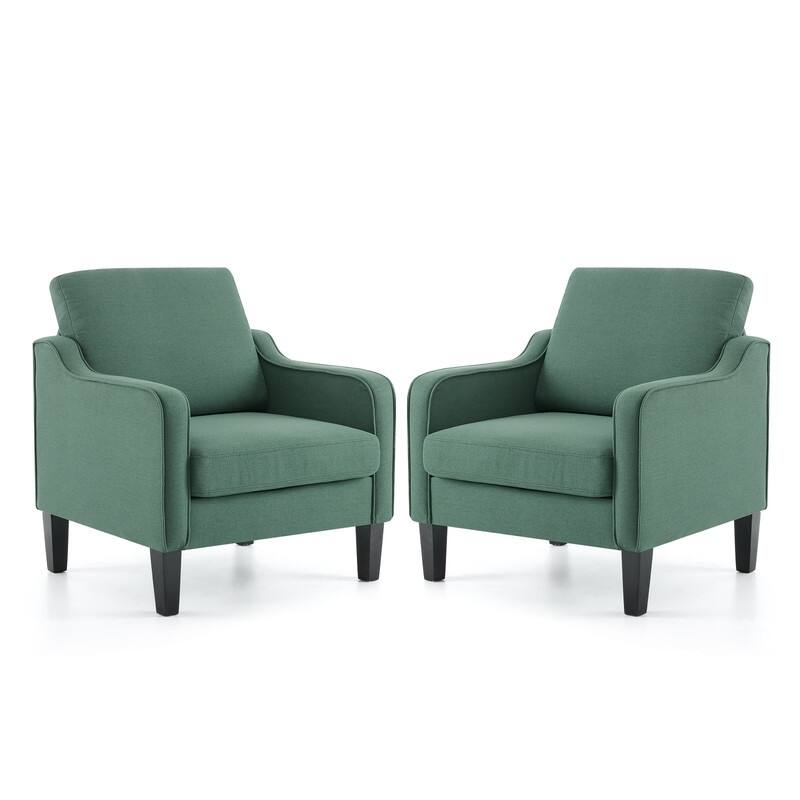 VINGLI Mid Century Modern Fabric Accent Chair