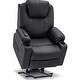 preview thumbnail 17 of 53, Mcombo Electric Power Lift Recliner Leather Chair with Massage Heat