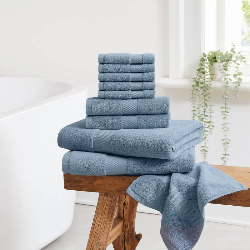 Cannon Luxe Turkish Cotton 10 Piece Towel Set
