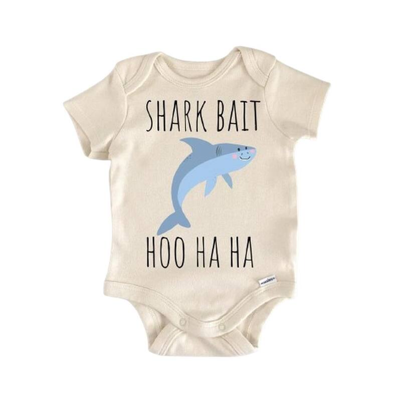 Shark Ocean Fish - Baby Boy Girl Clothes Infant Bodysuit Funny Cute Newborn