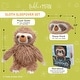 preview thumbnail 2 of 6, Sloth Sleepover Gift Set, 3-Piece Set Includes Plush Sloth Stuffed Animal, Illustrated Storybook - Multi