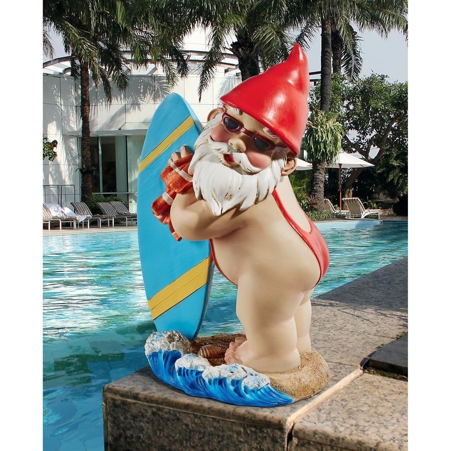 Design Toscano - Hawaiian Hank Grass Skirt Gnome Statue