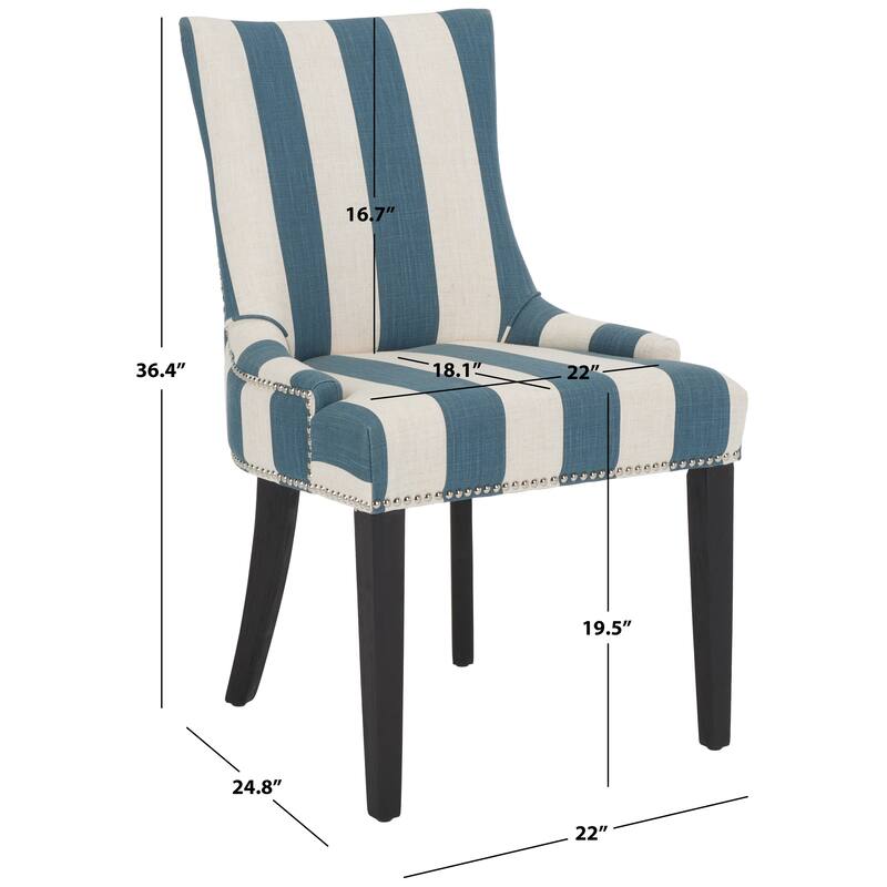 SAFAVIEH Lester Dining Chair (Set of 2) - 24"W x 25"D x 39"H