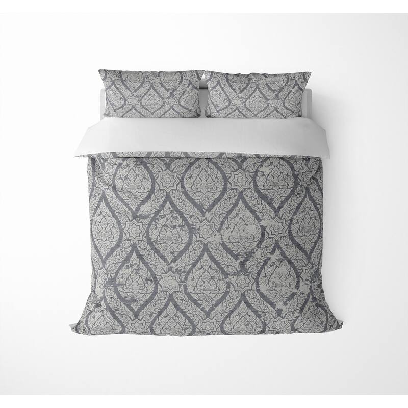 RAIN DARK GREY Duvet Cover By Marina Gutierrez Bed Bath & Beyond