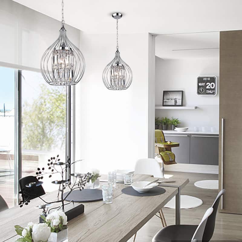 Acatia 3-light Chrome Foyer Pendant