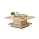 preview thumbnail 6 of 41, Ross Modern Square Coffee Table with Wrap Around Base Shelf and Hidden Storage by Strick & Bolton