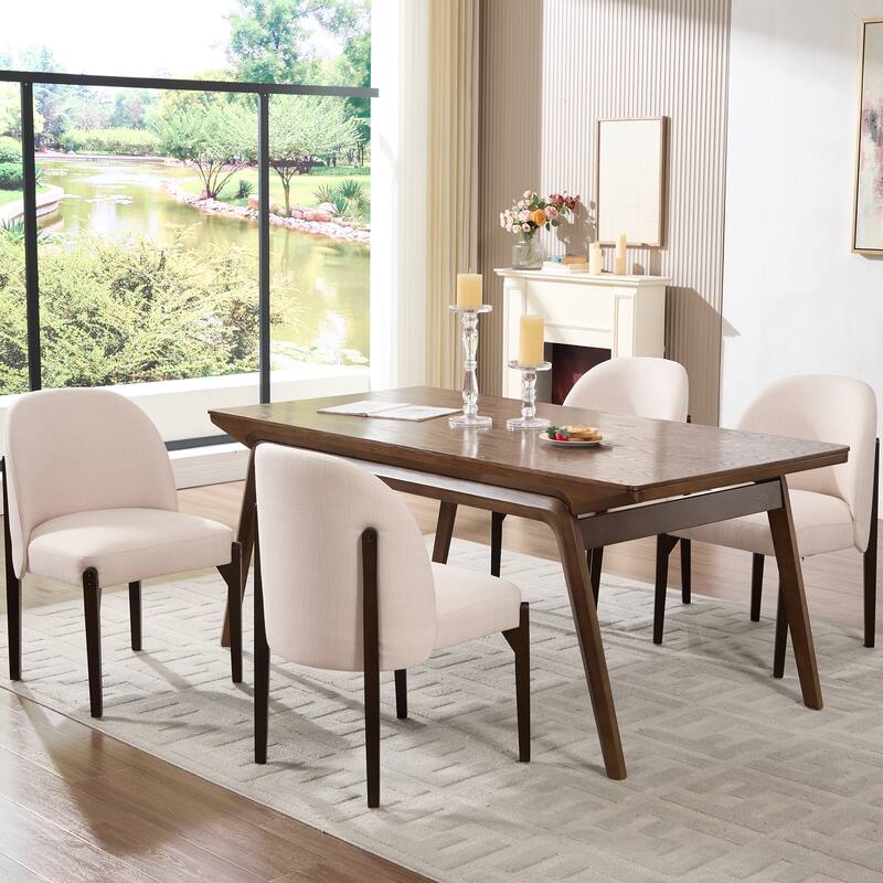 Wooden Dining Chairs Set of 2