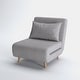preview thumbnail 161 of 176, Artdeco Home - Tustin Upholstered Convertible Lounge/ Sleeper Chair