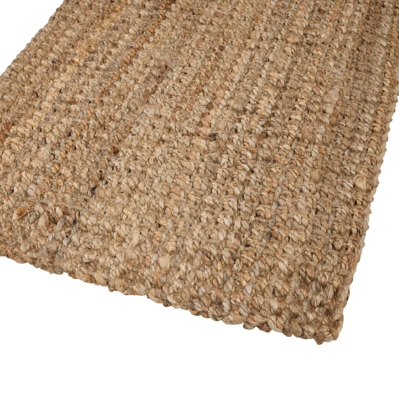 Nautica Jute Handmade Modern Home Decor Accent Rug - 27x45 inch - Textured Natural