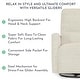 preview thumbnail 18 of 25, Evolur Holland Upholstered Plush Seating Glider Swivel