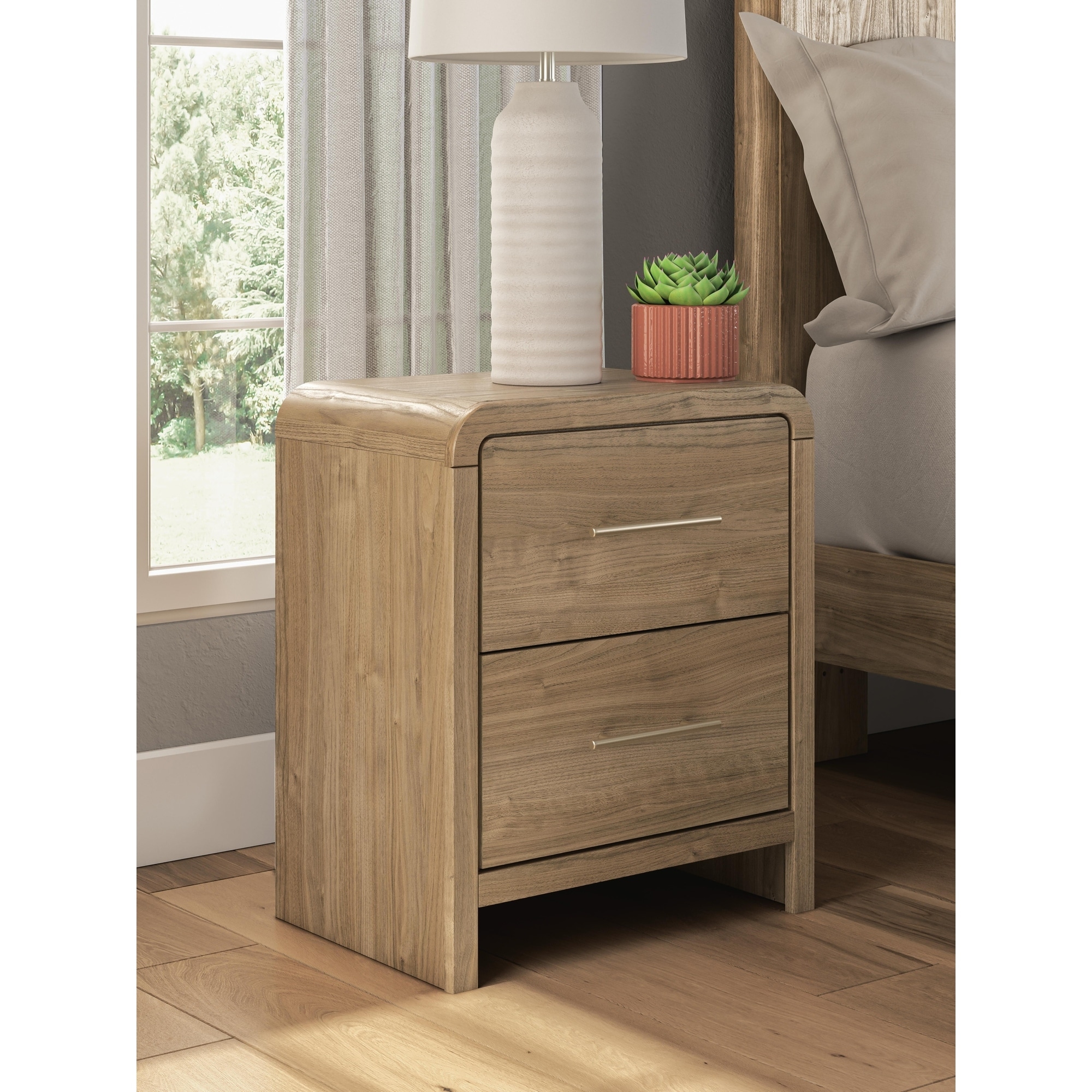 Signature Design by Ashley Dayella Warm Natural Brown Nightstand