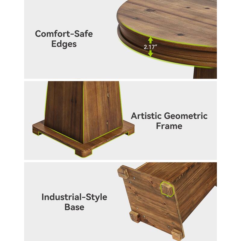 Small Round Dining Table, Solid Wood