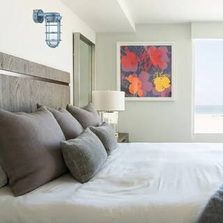 150W wall lighting gray wall sconces light aluminum and glass light fixture