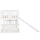 preview thumbnail 26 of 25, House Shape Design Twin over Twin Bunk Bed with Slide and Ladder