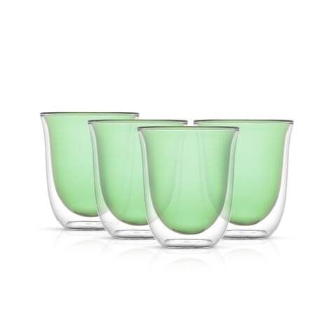 Levitea Colored Double Wall Insulated Glasses - 8.4 oz - Set of 4