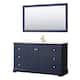 Option Dark Blue / White Quartz Top / Brushed Gold