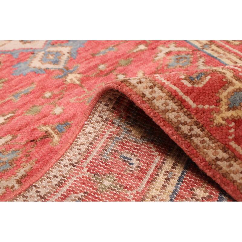 ECARPETGALLERY Hand-knotted Jules Serapi Red Wool Rug - 2'6 x 9'11