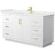 Option White / White Quartz Top / Brushed Gold Hardware