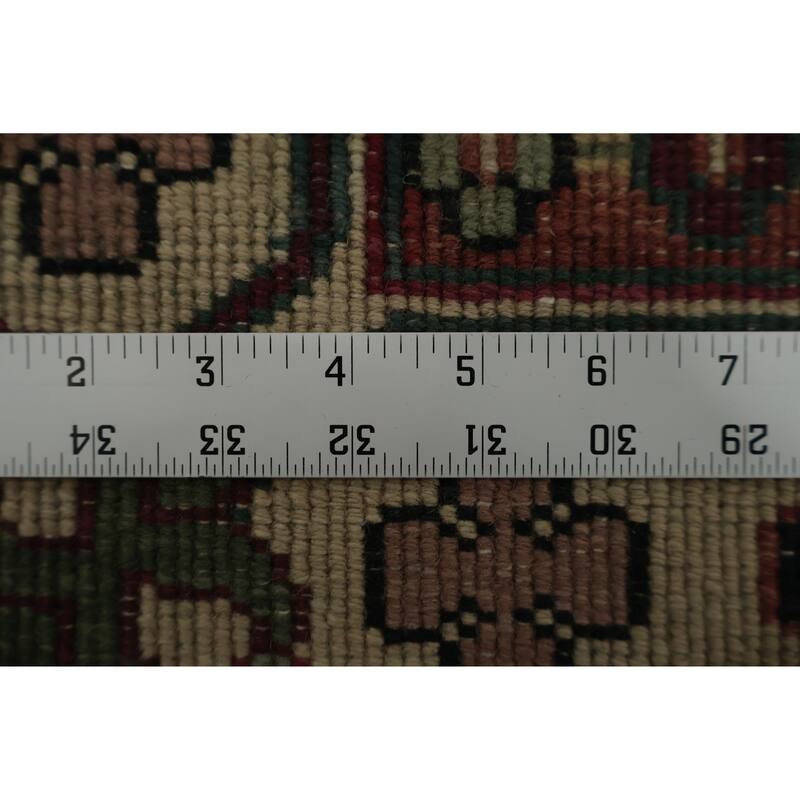 Hand Knotted Oriental 100% Wool Carpet Traditional All-Over Beige & Ivories Agra Area Rug - 11' 9'' X 8' 9''