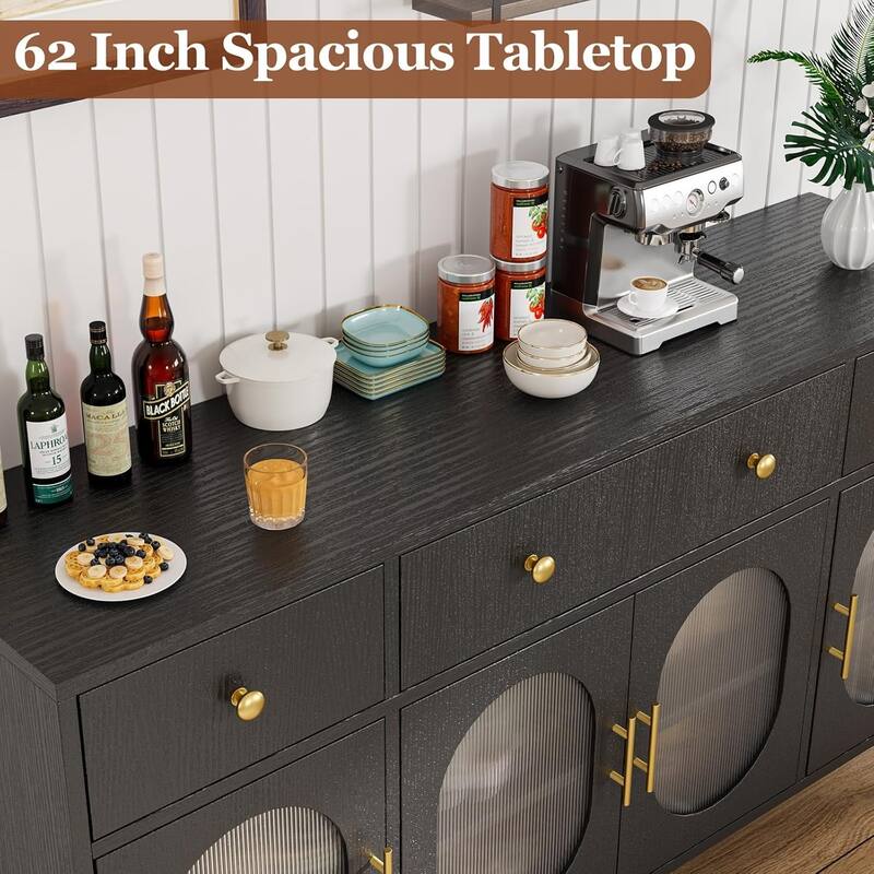 Buffet Cabinet with Storage,Large Sideboard Cabinet,Coffee Bar Cabinets