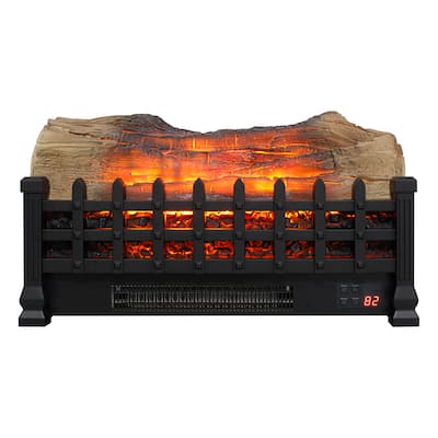 20 inch Electric Fireplace 3D Log set insert, Free Standing Fireplace Heater for Indoor