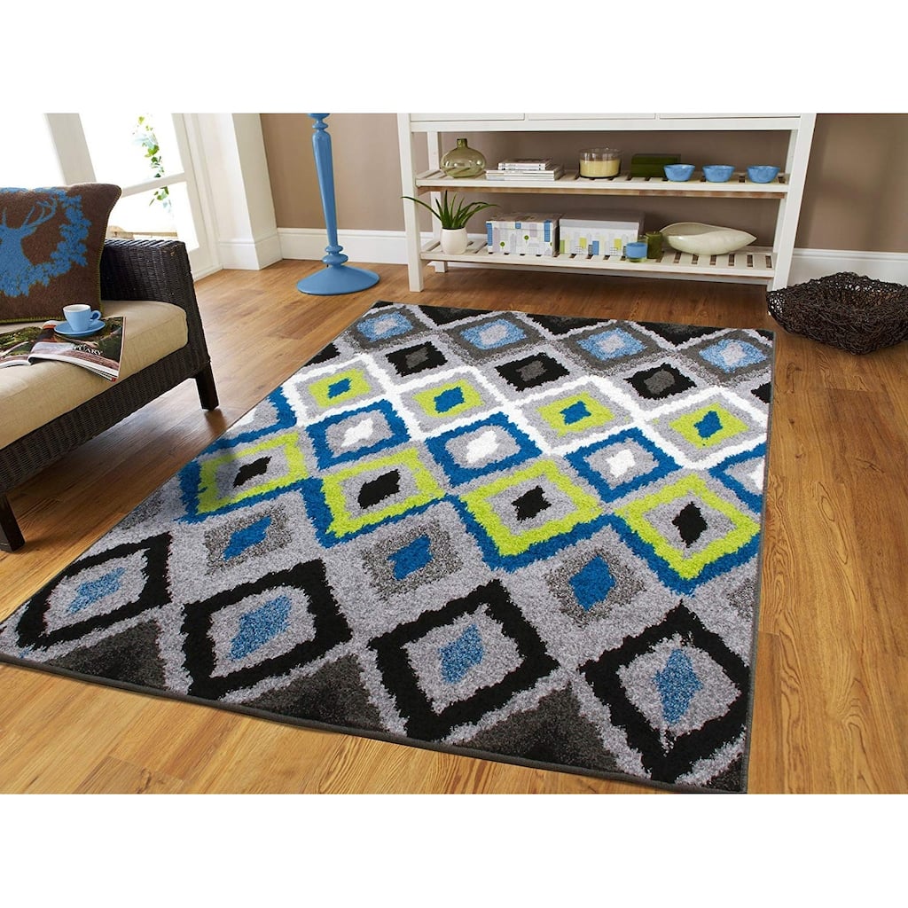 Porch & Den Guston Modern Diamond Area Rug