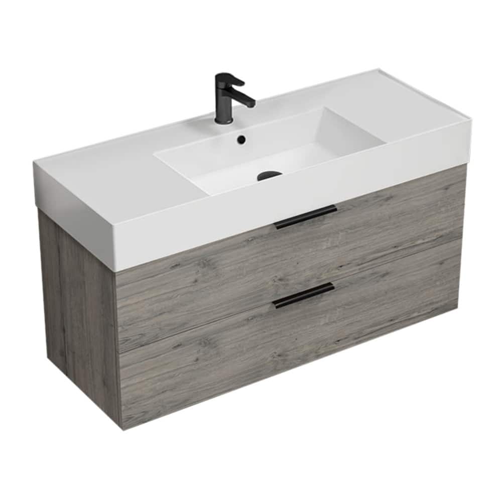 Nameeks Derin-4818-W Derin 48" Wall Mounted Single Basin Vanity Set