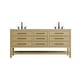 preview thumbnail 142 of 157, Sterling Double Bathroom Vanity Honey Brown - 72"