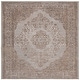 preview thumbnail 47 of 59, SAFAVIEH Classic Vintage Boho Laurette Distressed Oriental Cotton Rug 6' Square - Grey - Square