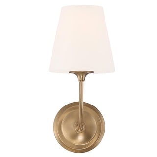 Libby Langdon Sylvan 1 Light Vibrant Gold Wall Mount - 6'' W x 13.25'' H x 9.75'' D