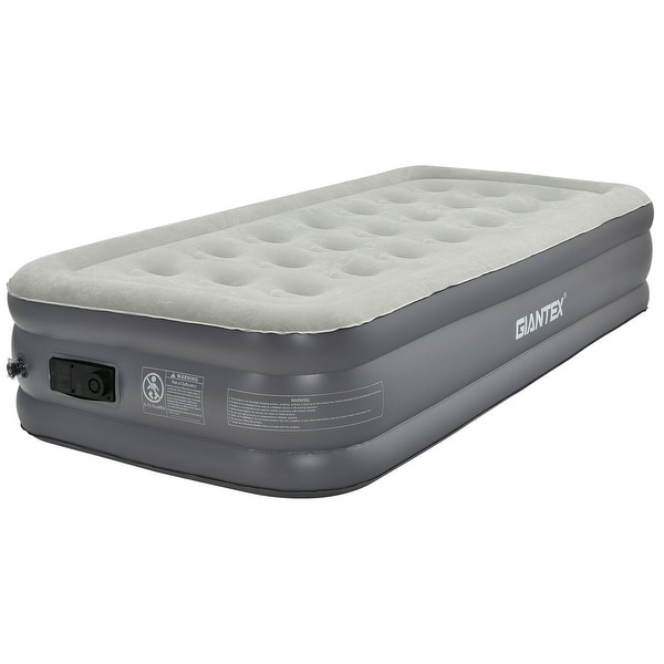 Portable Fast Inflation Air Bed with Built in Pump for Home Camping Grey Bed Bath Beyond 34039002