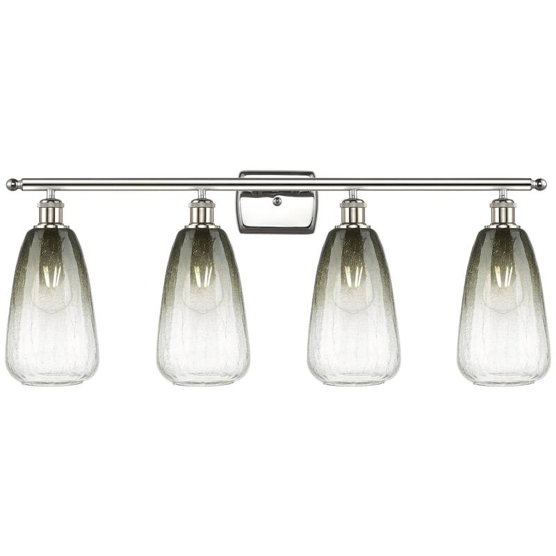 Innovations Lighting 516-4W-14-36 Brookhaven Almond Vanity Brookhaven - Polished Nickel / Slate