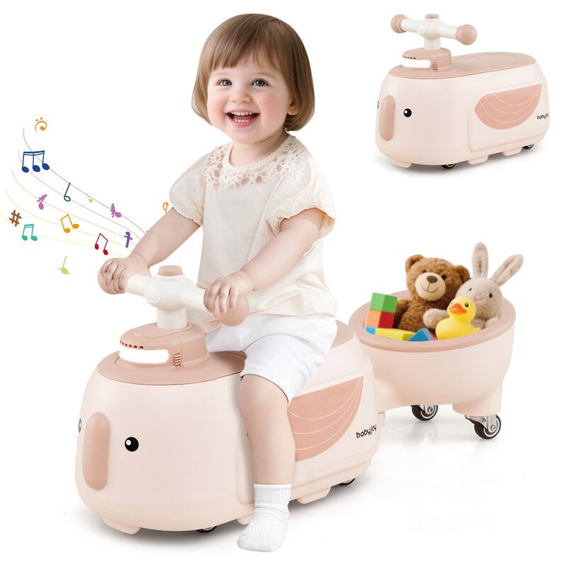 Gymax 2-in-1 Kids Ride on Toy Toddlers Sliding Car w/Detachable