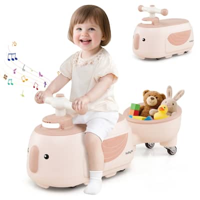 Gymax 2-in-1 Kids Ride on Toy Toddlers Sliding Car w/Detachable