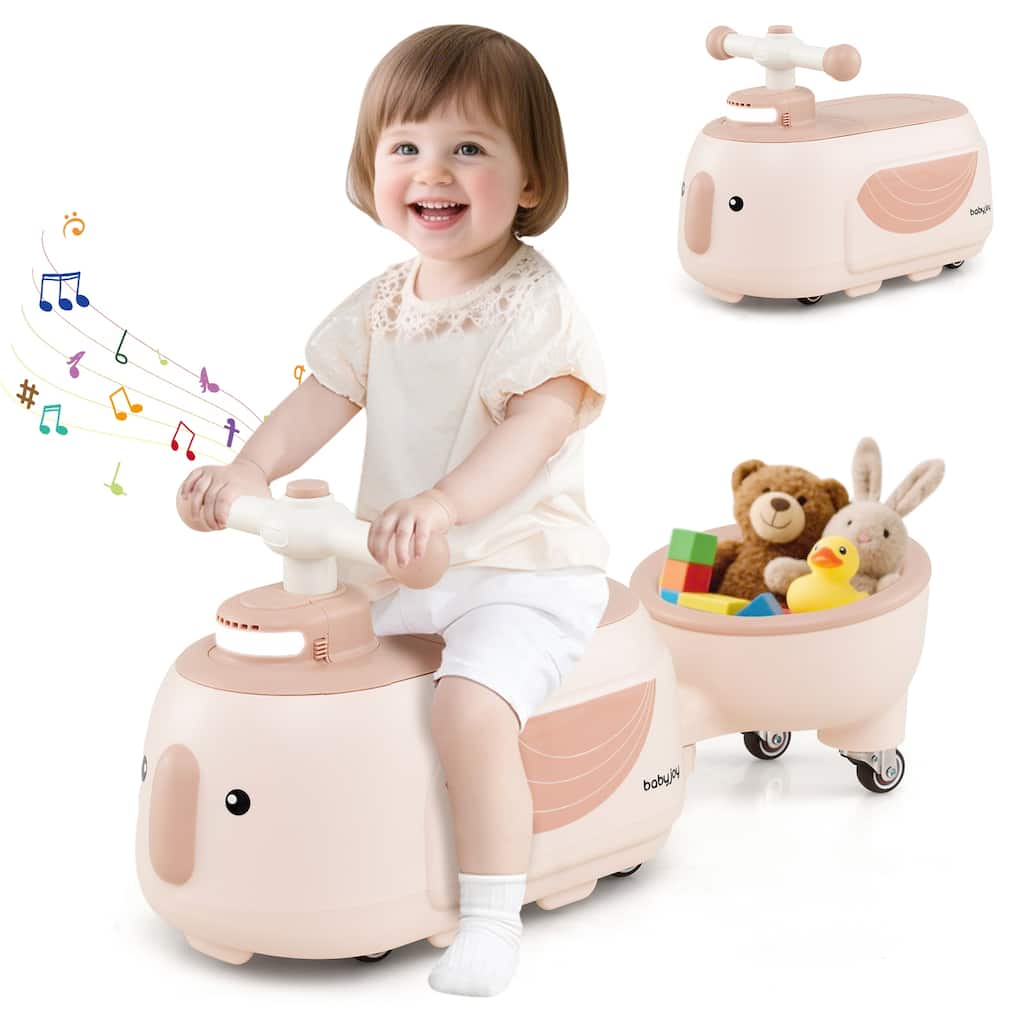 Gymax 2-in-1 Kids Ride on Toy Toddlers Sliding Car w/Detachable