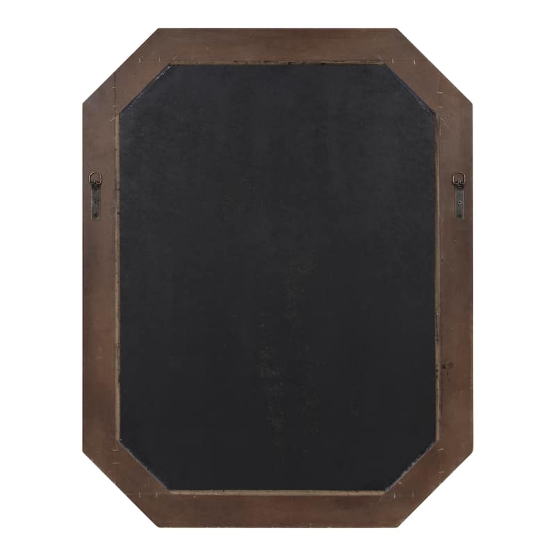 Kate and Laurel Palmer Wood Octagon Wall Mirror - 28x36