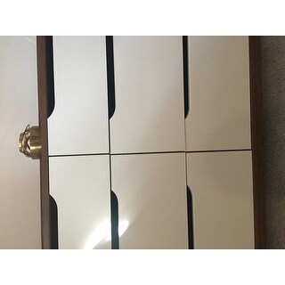 Carson Carrington Borlange Mid-century White and Walnut 6-drawer Chest