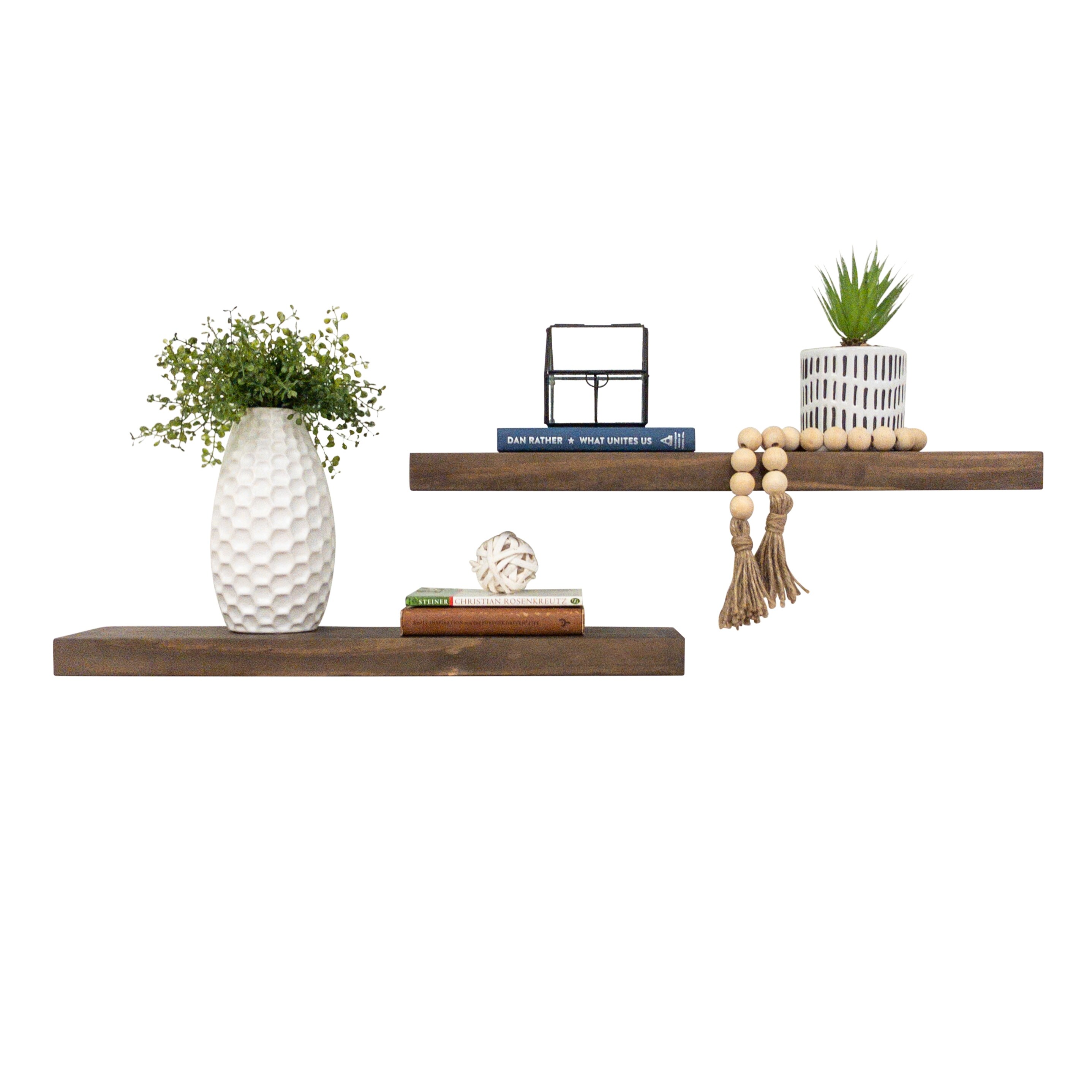 Shop Del Hutson Designs True Floating Shelves 24 Set Of 2 Overstock 21336586