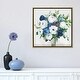preview thumbnail 15 of 16, iCanvas "White-Blue Symphony" by Asia Jensen Framed Canvas Print